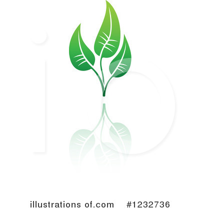 Royalty-Free (RF) Leaf Clipart Illustration by Vector Tradition SM - Stock Sample #1232736