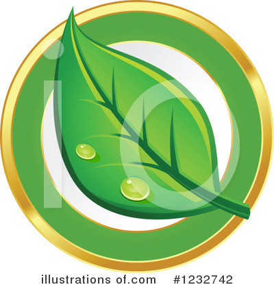 Royalty-Free (RF) Leaf Clipart Illustration by Vector Tradition SM - Stock Sample #1232742
