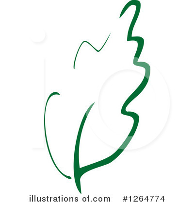 Royalty-Free (RF) Leaf Clipart Illustration by Vector Tradition SM - Stock Sample #1264774