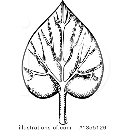 Royalty-Free (RF) Leaf Clipart Illustration by Vector Tradition SM - Stock Sample #1355126