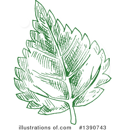 Royalty-Free (RF) Leaf Clipart Illustration by Vector Tradition SM - Stock Sample #1390743