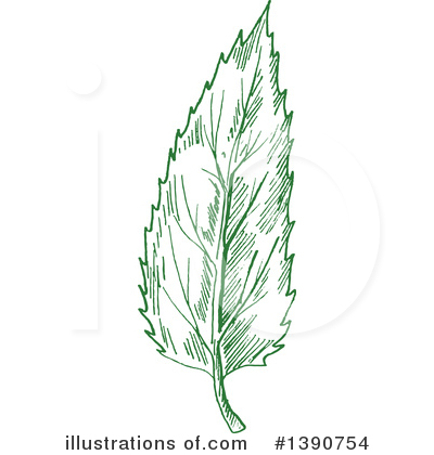 Royalty-Free (RF) Leaf Clipart Illustration by Vector Tradition SM - Stock Sample #1390754