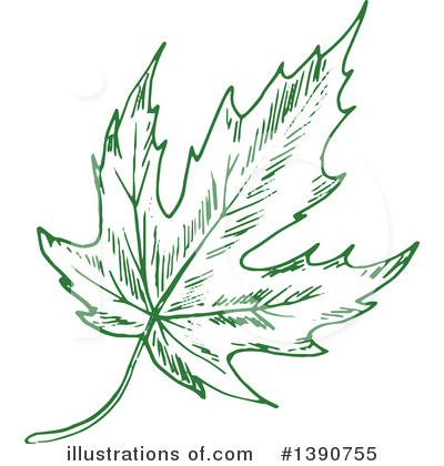 Royalty-Free (RF) Leaf Clipart Illustration by Vector Tradition SM - Stock Sample #1390755
