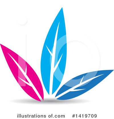 Royalty-Free (RF) Leaf Clipart Illustration by cidepix - Stock Sample #1419709