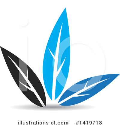 Royalty-Free (RF) Leaf Clipart Illustration by cidepix - Stock Sample #1419713