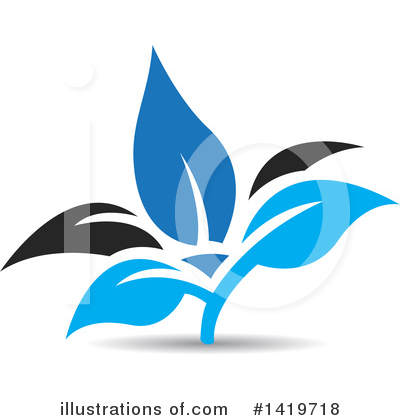 Royalty-Free (RF) Leaf Clipart Illustration by cidepix - Stock Sample #1419718