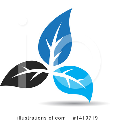 Royalty-Free (RF) Leaf Clipart Illustration by cidepix - Stock Sample #1419719