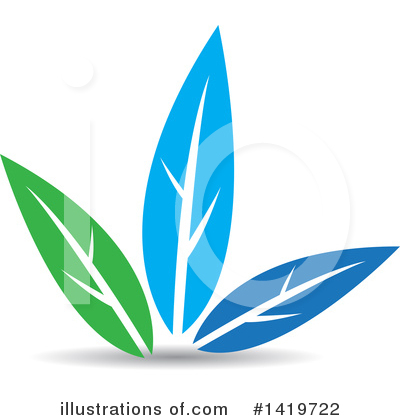 Royalty-Free (RF) Leaf Clipart Illustration by cidepix - Stock Sample #1419722
