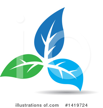 Royalty-Free (RF) Leaf Clipart Illustration by cidepix - Stock Sample #1419724