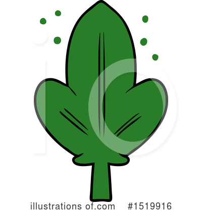 Royalty-Free (RF) Leaf Clipart Illustration by lineartestpilot - Stock Sample #1519916
