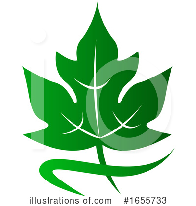 Royalty-Free (RF) Leaf Clipart Illustration by Vector Tradition SM - Stock Sample #1655733