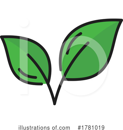 Royalty-Free (RF) Leaf Clipart Illustration by Vector Tradition SM - Stock Sample #1781019
