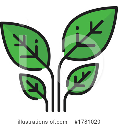 Royalty-Free (RF) Leaf Clipart Illustration by Vector Tradition SM - Stock Sample #1781020