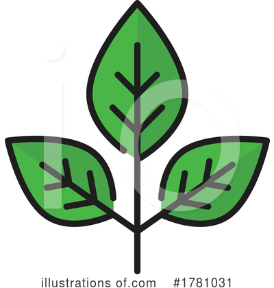 Royalty-Free (RF) Leaf Clipart Illustration by Vector Tradition SM - Stock Sample #1781031