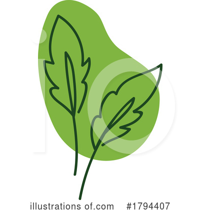 Royalty-Free (RF) Leaf Clipart Illustration by Vector Tradition SM - Stock Sample #1794407