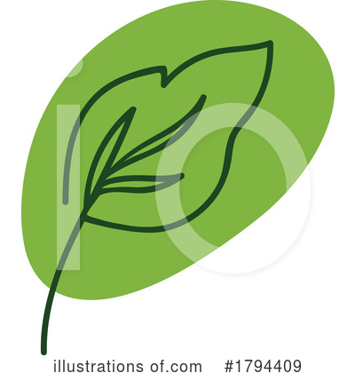 Royalty-Free (RF) Leaf Clipart Illustration by Vector Tradition SM - Stock Sample #1794409