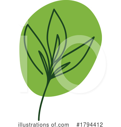 Royalty-Free (RF) Leaf Clipart Illustration by Vector Tradition SM - Stock Sample #1794412
