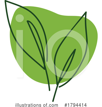 Royalty-Free (RF) Leaf Clipart Illustration by Vector Tradition SM - Stock Sample #1794414