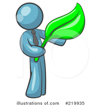 Royalty-Free (RF) Leaf Clipart Illustration by Leo Blanchette - Stock Sample #219935