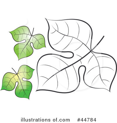 Royalty-Free (RF) Leaf Clipart Illustration by Lal Perera - Stock Sample #44784
