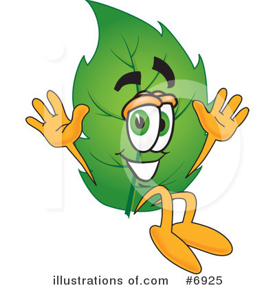 Royalty-Free (RF) Leaf Clipart Illustration by Mascot Junction - Stock Sample #6925