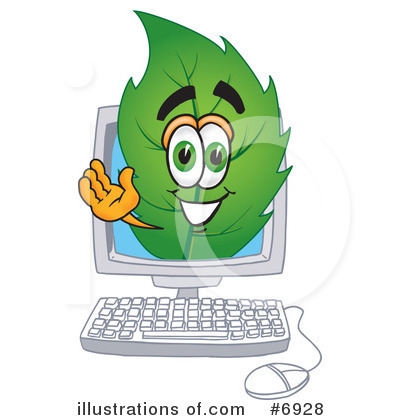 Royalty-Free (RF) Leaf Clipart Illustration by Mascot Junction - Stock Sample #6928
