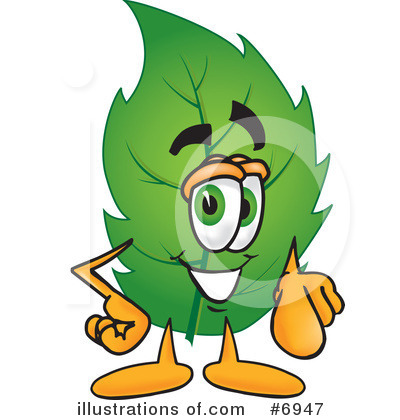 Royalty-Free (RF) Leaf Clipart Illustration by Mascot Junction - Stock Sample #6947