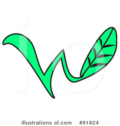 Royalty-Free (RF) Leaf Clipart Illustration by Arena Creative - Stock Sample #91624