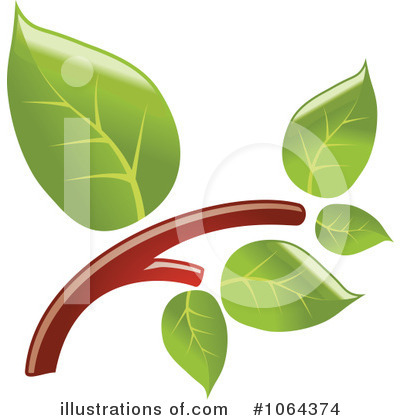 Royalty-Free (RF) Leaves Clipart Illustration by Vector Tradition SM - Stock Sample #1064374
