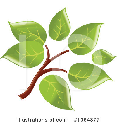 Royalty-Free (RF) Leaves Clipart Illustration by Vector Tradition SM - Stock Sample #1064377