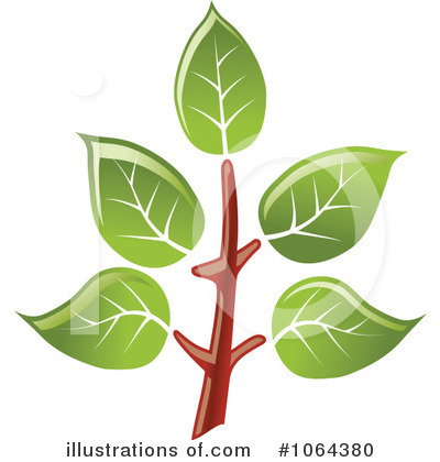 Royalty-Free (RF) Leaves Clipart Illustration by Vector Tradition SM - Stock Sample #1064380