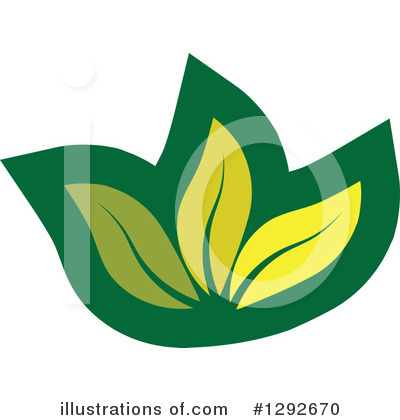 Royalty-Free (RF) Leaves Clipart Illustration by ColorMagic - Stock Sample #1292670