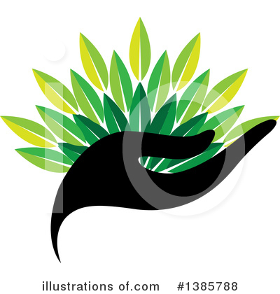 Royalty-Free (RF) Leaves Clipart Illustration by ColorMagic - Stock Sample #1385788