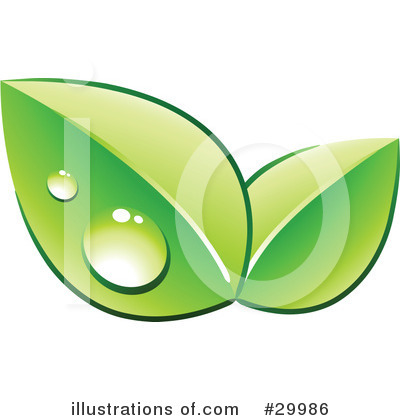 Royalty-Free (RF) Leaves Clipart Illustration by beboy - Stock Sample #29986