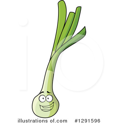 Green Onions Clipart #1291596 by Vector Tradition SM