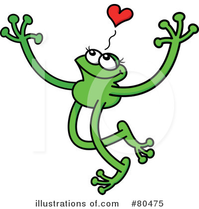 Royalty-Free (RF) Leggy Green Frog Clipart Illustration by Zooco - Stock Sample #80475