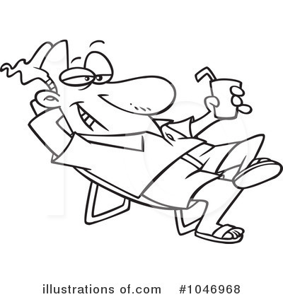 Lounging Clipart #1046968 by toonaday