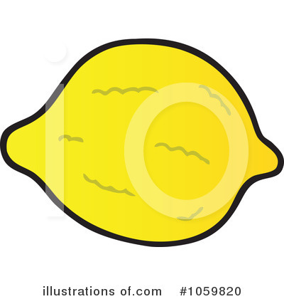 Royalty-Free (RF) Lemon Clipart Illustration by visekart - Stock Sample #1059820