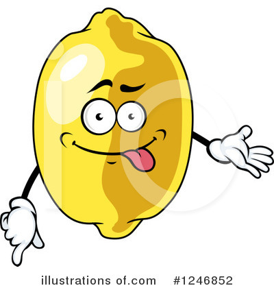 Royalty-Free (RF) Lemon Clipart Illustration by Vector Tradition SM - Stock Sample #1246852