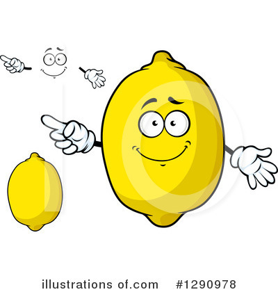 Royalty-Free (RF) Lemon Clipart Illustration by Vector Tradition SM - Stock Sample #1290978