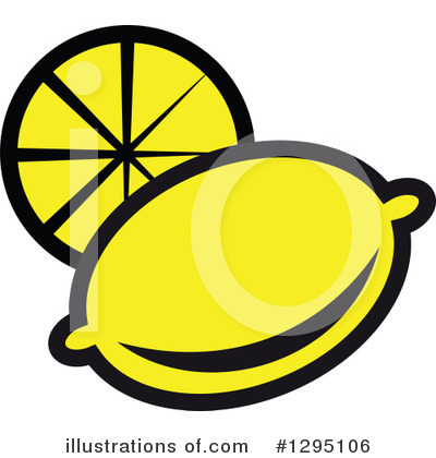 Royalty-Free (RF) Lemon Clipart Illustration by Vector Tradition SM - Stock Sample #1295106