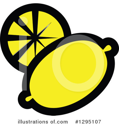 Royalty-Free (RF) Lemon Clipart Illustration by Vector Tradition SM - Stock Sample #1295107