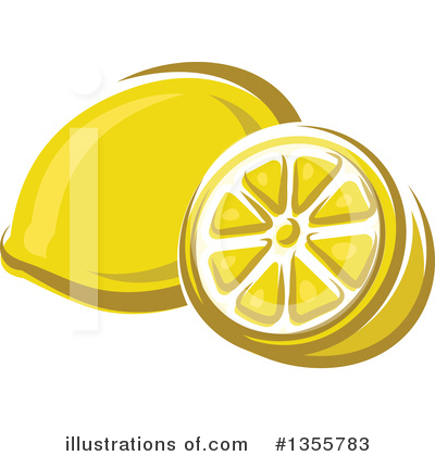 Royalty-Free (RF) Lemon Clipart Illustration by Vector Tradition SM - Stock Sample #1355783