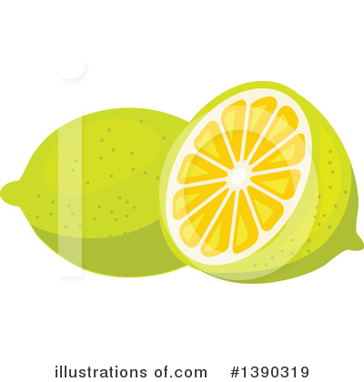 Royalty-Free (RF) Lemon Clipart Illustration by Vector Tradition SM - Stock Sample #1390319