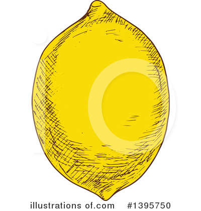 Royalty-Free (RF) Lemon Clipart Illustration by Vector Tradition SM - Stock Sample #1395750