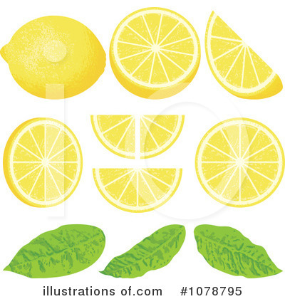 Royalty-Free (RF) Lemons Clipart Illustration by Any Vector - Stock Sample #1078795