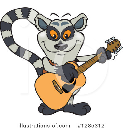 Royalty-Free (RF) Lemur Clipart Illustration by Dennis Holmes Designs - Stock Sample #1285312