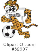 Leopard Character Clipart #62907 by Mascot Junction