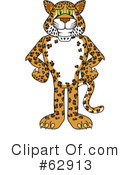 Leopard Character Clipart #62913 by Mascot Junction
