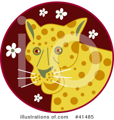 Royalty-Free (RF) Leopard Clipart Illustration by Prawny - Stock Sample #41485